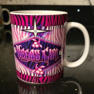 New. Vegas Girl Pink Zebra Ceramic Mug